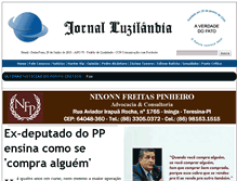 Tablet Screenshot of jornaldeluzilandia.com.br